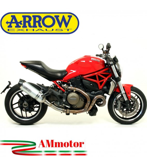 Arrow Ducati Monster 1200 14 - 2015 Terminale Di Scarico Moto Marmitta Race-Tech Alluminio