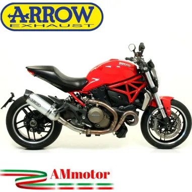 Arrow Ducati Monster 1200 14 - 2015 Terminale Di Scarico Moto Marmitta Race-Tech Alluminio