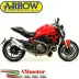 Arrow Ducati Monster 1200 14 - 2015 Terminale Di Scarico Moto Marmitta Race-Tech Alluminio