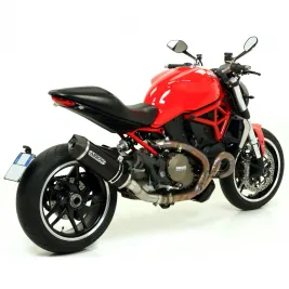 Arrow Ducati Monster 1200 14 - 2015 Terminale Di Scarico Moto Marmitta Race-Tech Alluminio Dark 2