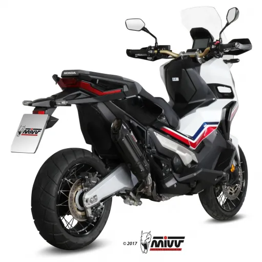 Mivv Honda X-Adv 750 Terminale Di Scarico Marmitta Suono Black Moto Scooter Omologato