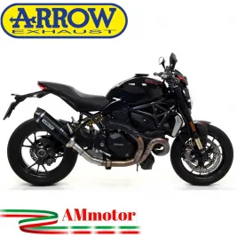 Arrow Ducati Multistrada 1200 / 1200 S 10 - 2014 Terminale Di Scarico Moto Marmitta Race-Tech Alluminio Dark