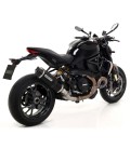Arrow Ducati Multistrada 1200 / 1200 S 10 - 2014 Terminale Di Scarico Moto Marmitta Race-Tech Alluminio Dark