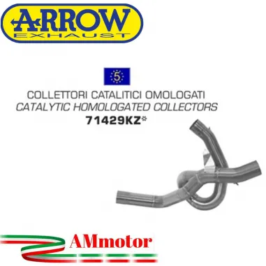 Ducati Multistrada 1200 / 1200 S 10 - 2014 Arrow Moto Collettori Di Scarico Catalitici Omologati Per Scarico Arrow