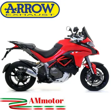 Arrow Ducati Multistrada 1200 / 1200 S 15 - 2017 Terminale Di Scarico Moto Marmitta Indy Race Alluminio