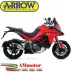 Arrow Ducati Multistrada 1200 / 1200 S 15 - 2017 Terminale Di Scarico Moto Marmitta Indy Race Alluminio