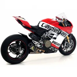 Arrow Ducati Panigale V4 18 - 2023 Terminali Di Scarico Moto Works Titanio Con Raccordi In Acciaio 2