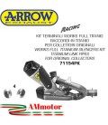 Arrow Ducati Panigale V4 18 - 2023 Terminali Di Scarico Moto Works Titanio Con Raccordi In Titanio