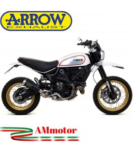 Arrow Ducati Scrambler 800 Desert Sled 17 - 2020 Terminale Di Scarico Moto Marmitta Pro-Race Nichrom Dark