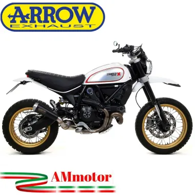 Arrow Ducati Scrambler 800 Desert Sled 17 - 2020 Terminale Di Scarico Moto Marmitta Pro-Race Nichrom Dark