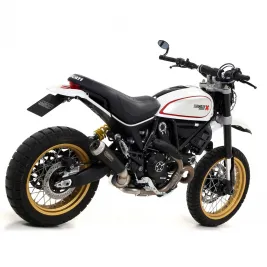 Arrow Ducati Scrambler 800 Desert Sled 17 - 2020 Terminale Di Scarico Moto Marmitta Pro-Race Nichrom Dark 2