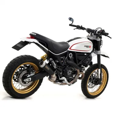 Arrow Ducati Scrambler 800 Desert Sled 17 - 2020 Terminale Di Scarico Moto Marmitta Pro-Race Nichrom Dark