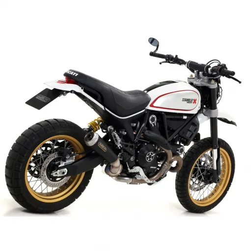 Arrow Ducati Scrambler 800 Desert Sled 17 - 2020 Terminale Di Scarico Moto Marmitta Pro-Race Nichrom Dark