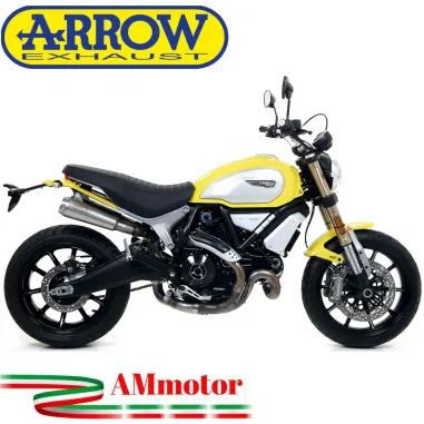 Terminali Di Scarico Arrow Ducati Scrambler 1100 18 - 2020 Slip-On Pro-Race Nichrom Moto Omologati