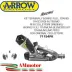 Terminali Di Scarico Arrow Ducati Streetifghter V4 Moto Slip-On Works Titanio Con Raccordi In Titanio