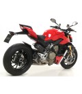 Terminali Di Scarico Arrow Ducati Streetifghter V4 Moto Slip-On Works Titanio Con Raccordi In Titanio