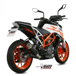 Mivv Ktm 390 Duke 2017 - 2020 Terminale Di Scarico Marmitta Gp Pro Black Moto Omologato 2