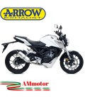 Terminale Di Scarico Arrow Honda CB 125 R 18 - 2020 Slip-On Thunder Alluminio Moto Fondello Carbonio