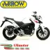 Terminale Di Scarico Arrow Honda CB 500 F 13 - 2015 Slip-On Race-Tech Alluminio Dark Moto