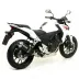 Terminale Di Scarico Arrow Honda CB 500 F 13 - 2015 Slip-On Race-Tech Alluminio Dark Moto