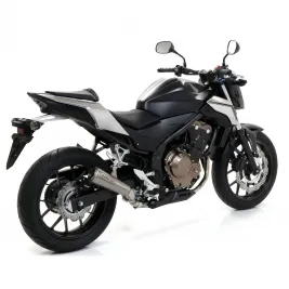 Terminale Di Scarico Arrow Honda CB 500 F 16 - 2018 Slip-On Pro Race Titanio Moto 2