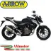 Terminale Di Scarico Arrow Honda CB 500 F 16 - 2018 Slip-On Race-Tech Titanio Moto Fondello Carbonio