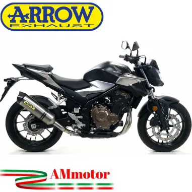 Terminale Di Scarico Arrow Honda CB 500 F 19 - 2020 Slip-On Race-Tech Titanio Moto