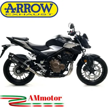 Terminale Di Scarico Arrow Honda CB 500 F 19 - 2020 Slip-On Race-Tech Carbonio Moto