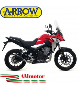 Terminale Di Scarico Arrow Honda CB 500 X 19 - 2020 Slip-On Pro Race Nichrom Dark Moto