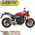 Terminale Di Scarico Arrow Honda CB 600 F Hornet 07 - 2013 Slip-On Thunder Alluminio Dark Moto