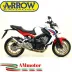 Terminale Di Scarico Arrow Honda CB 650 F 14 - 2018 Slip-On Thunder Titanio Moto