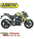 Terminale Di Scarico Arrow Honda CB 1000 R 08 - 2016 Slip-On Street Thunder Titanio Moto Fondello Carbonio