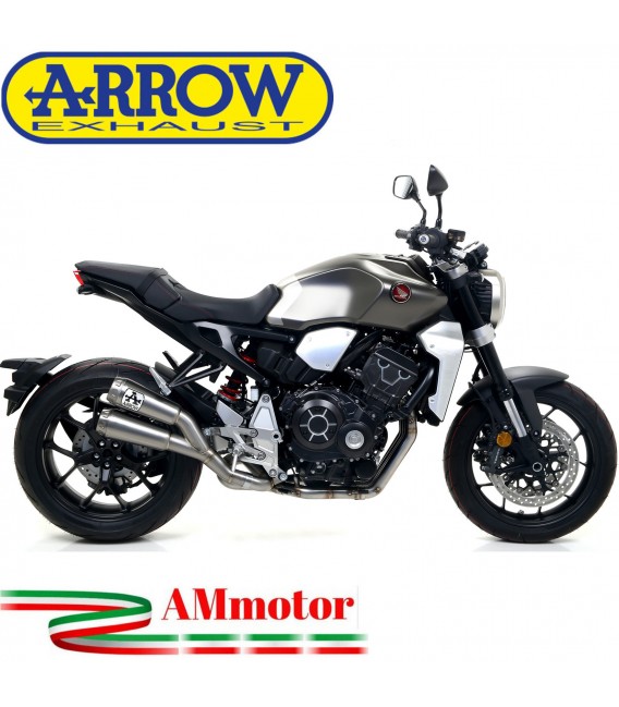 Terminale Di Scarico Arrow Honda CB 1000 R 18 - 2022 Doppi Slip-On Pro-Race Nichrom Moto
