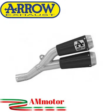 Terminale Di Scarico Arrow Honda CB 1000 R 18 - 2024 Doppi Slip-On Pro-Race Nichrom Dark Moto
