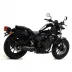 Terminale Di Scarico Arrow Honda Rebel 500 17 - 2019 Slip-On Dark Moto Fondello Carbonio