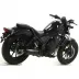 Terminale Di Scarico Arrow Honda Rebel 500 20 - 2021 Slip-On Dark Moto Fondello Alluminio Dark