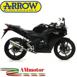 Terminale Di Scarico Arrow Honda Cbr 125 R 11 - 2016 Slip-On Thunder Alluminio Moto