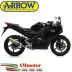 Terminale Di Scarico Arrow Honda Cbr 125 R 11 - 2016 Slip-On Thunder Alluminio Moto