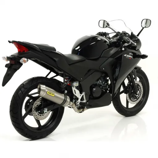 Terminale Di Scarico Arrow Honda Cbr 125 R 11 - 2016 Slip-On Thunder Alluminio Moto