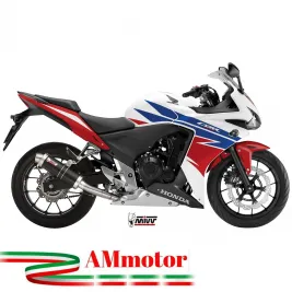 Mivv Honda Cbr 500 R 13 - 2015 Terminale Di Scarico Moto Marmitta Gp Inox Nero Omologato