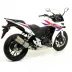 Terminale Di Scarico Arrow Honda Cbr 500 R 13 - 2015 Slip-On Race-Tech Titanio Moto Fondello Carbonio