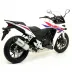 Terminale Di Scarico Arrow Honda Cbr 500 R 13 - 2015 Slip-On Race-Tech Alluminio Moto Fondello Carbonio