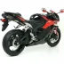 Terminale Di Scarico Arrow Honda Cbr 600 RR 09 - 2012 Slip-On Indy-Race Alluminio Moto Fondello Carbonio