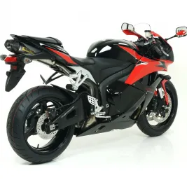 Terminale Di Scarico Arrow Honda Cbr 600 RR 09 - 2012 Slip-On Indy-Race Titanio Moto Fondello Carbonio 2