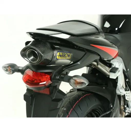 Terminale Di Scarico Arrow Honda Cbr 600 RR 09 - 2012 Slip-On Indy-Race Titanio Moto Fondello Carbonio