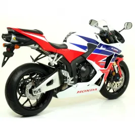 Terminale Di Scarico Arrow Honda Cbr 600 RR 13 - 2016 Slip-On Indy-Race Alluminio Moto Fondello Carbonio 2