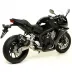 Terminale Di Scarico Arrow Honda Cbr 650 F 14 - 2018 Slip-On Thunder Alluminio Dark Moto Fondello Carbonio