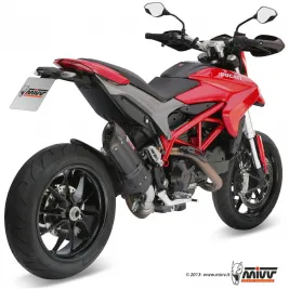 Mivv Ducati Hypermotard 821 Terminale Di Scarico Marmitta Suono Black Moto 2