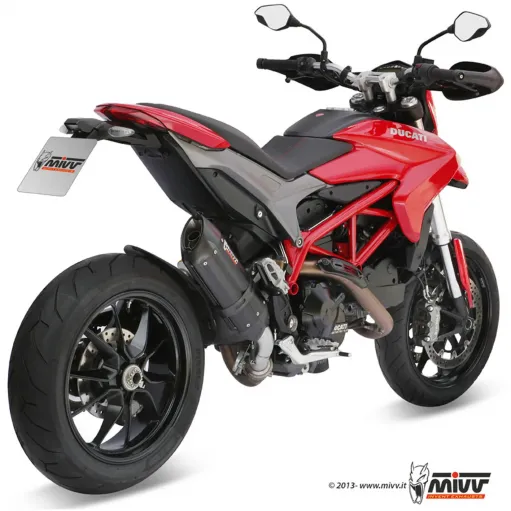 Mivv Ducati Hypermotard 821 Terminale Di Scarico Marmitta Suono Black Moto