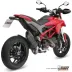 Mivv Ducati Hypermotard 821 Terminale Di Scarico Marmitta Suono Black Moto
